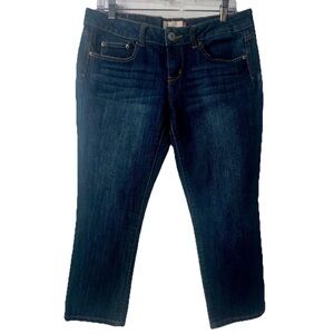 So Women's Denim Jeans Size 11 Blue Ankle Dark Wash Cotton‎ Blend Stretch